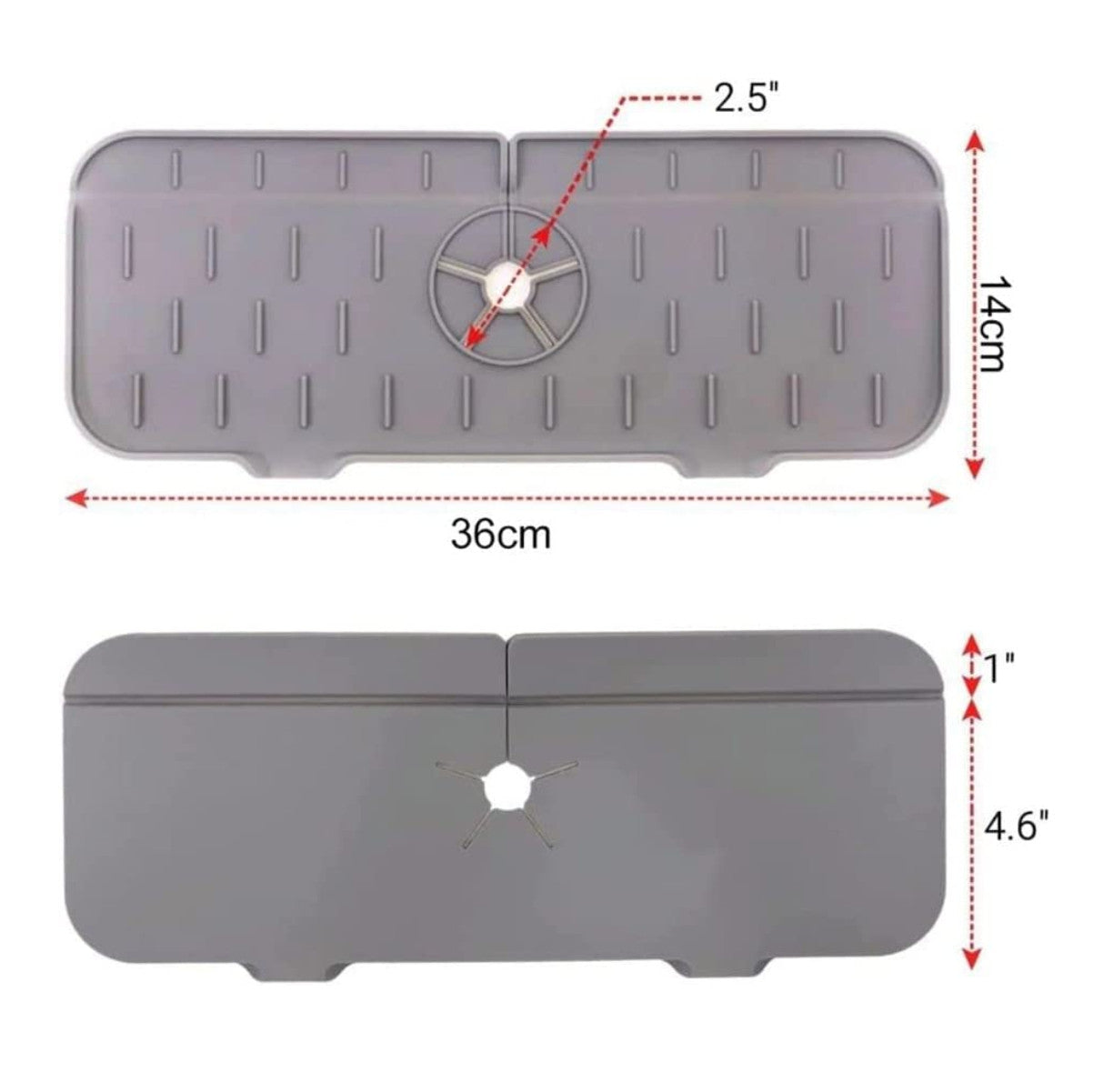 Tapete Antiesalpicaduras de Silicona para Grifo – Escurridor de Cocina