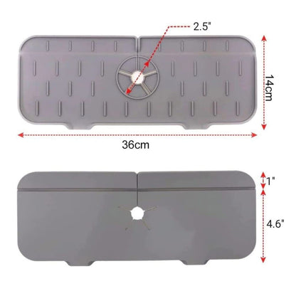 Tapete Antiesalpicaduras de Silicona para Grifo – Escurridor de Cocina