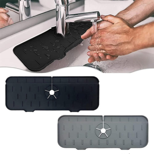 Tapete Antiesalpicaduras de Silicona para Grifo – Escurridor de Cocina