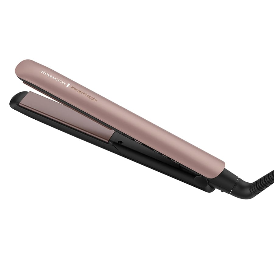 Plancha Alisadora con Keratina y Aceite de Argán – Placas Extralargas 110mm, 230°C y Pantalla Digital