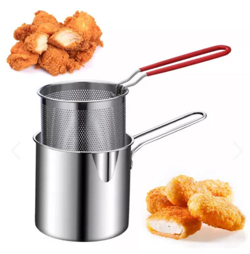 Olla Freidora en Aluminio con Canastilla – Fritos Crocantes