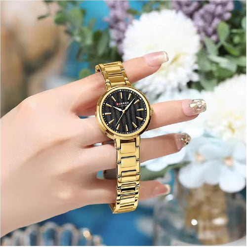 Reloj Curren 9109 — Mujer, Acero Inoxidable, Movimiento Cuarzo