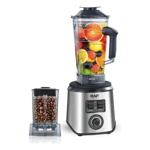 Licuadora Eléctrica RAF 2 en 1 – 1000W, 2.5L, 15 Velocidades, 6 Cuchillas