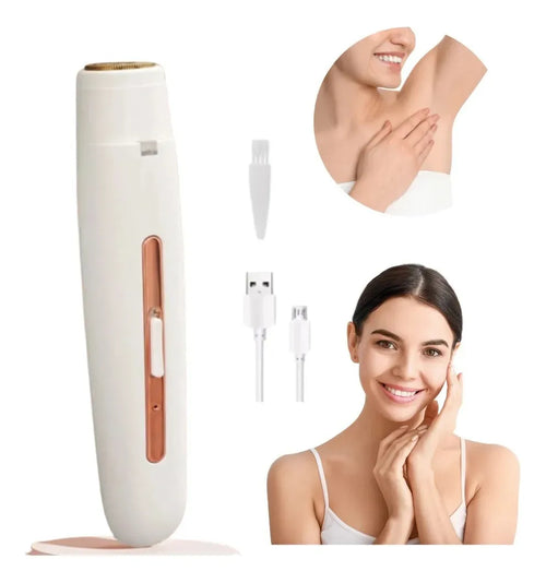 Depiladora Femenina 4 en 1 Recargable USB | Cejas, Nariz, Rostro y Cuerpo