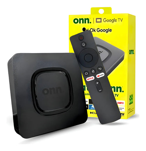 TV Box ONN 4K Google TV – Streaming con Puerto HDMI y LAN