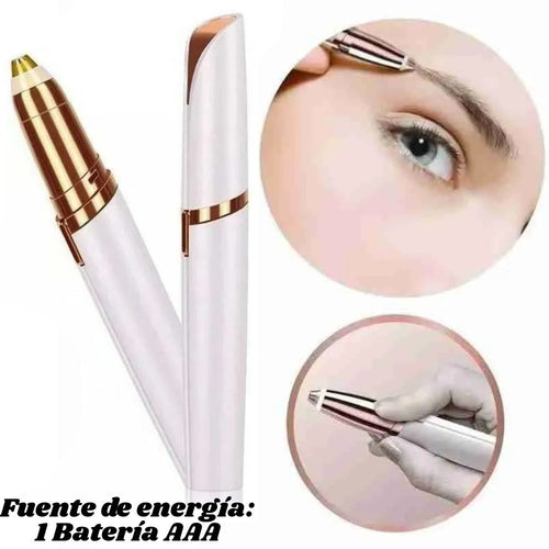 Depilador de Cejas Portátil a Baterías | Hipoalergénico | Diseño Tipo Lápiz