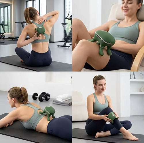Masajeador Cervical y Corporal 4D con Calor — Inalámbrico y Portátil