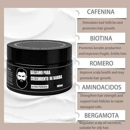 Bálsamo Apolo 20% – Tratamiento Potenciador de Crecimiento de Barba