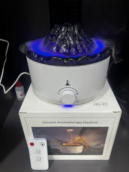 Humificador Volcán Ultrasónico 560ml | Difusor de Aromaterapia con Efecto Llama