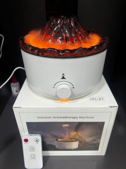Humificador Volcán Ultrasónico 560ml | Difusor de Aromaterapia con Efecto Llama