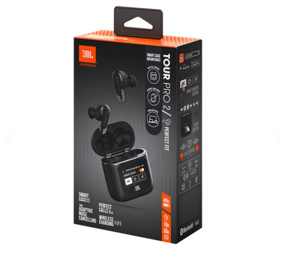 Audífonos TWS Estilo JBL Tour Pro 2 | Bluetooth 5.3 | ANC/ENC | Caja con Pantalla Táctil