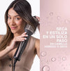Cepillo de Aire Caliente Remington Wet2Style AS21A | Barril Ovalado 70mm | Con Estuche | Negro