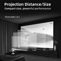 Proyector Portátil T3 con Trípode – 200 ANSI, 1080P, WiFi y Bocina 8W