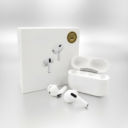 Audífonos Bluetooth Pro 2da Gen ANC - Fondo Blanco Metalizado