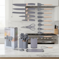 Set utensilios gris lifestyle mármol